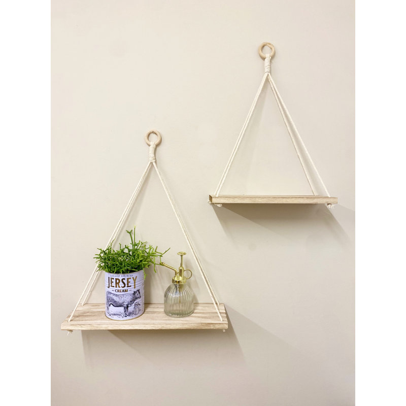 Marksville 2 Piece Triangle Floating Shelf