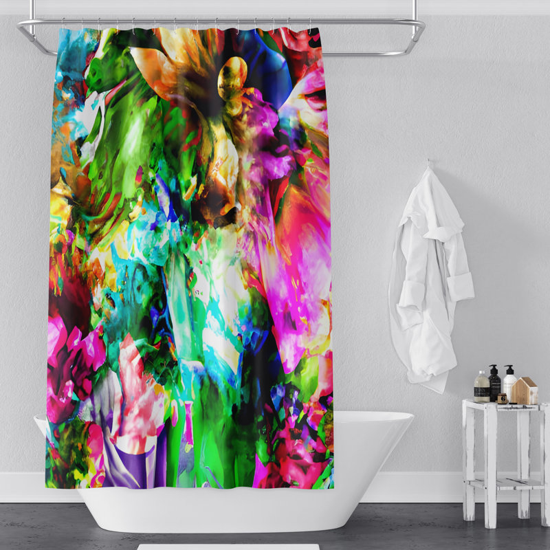 Rideau de douche Crocifissa, H 72 po x l 70 po