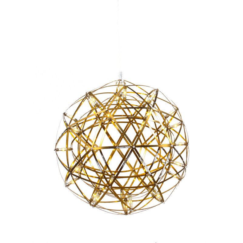 Menges 42-Light LED Modern Globe Chandelier, 12" H x 12" W x 12" D