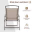Chaise de patio pliante en métal Hickley-1747618591