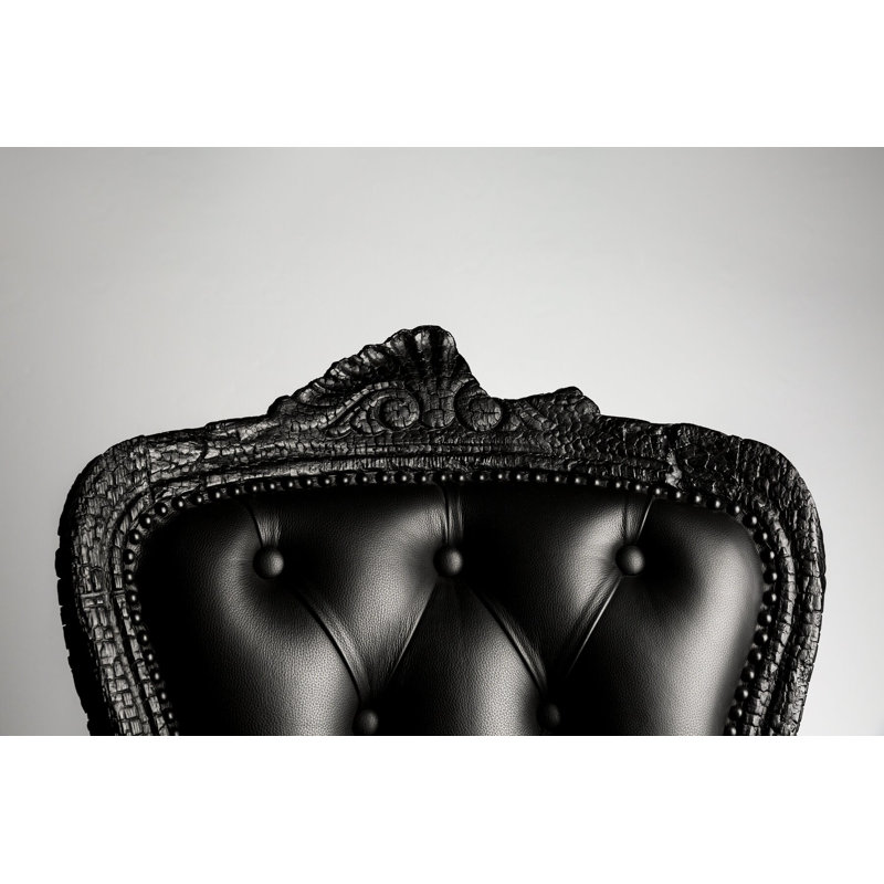 Smoke Leather Armchair