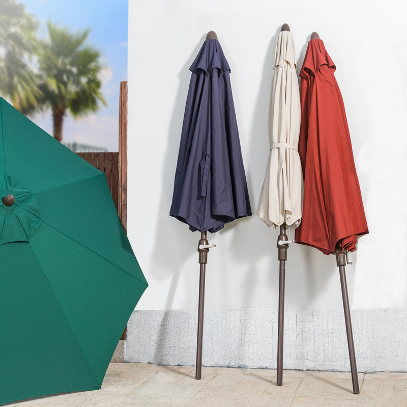 Parasol de marché Essa, Vert foncé