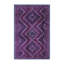 Tapis géométrique en laine / polyester tissé à la machine bleu foncé / mauve-385040385