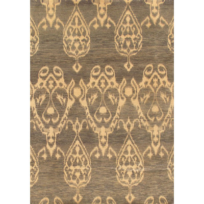 Elegance Handmade Wool Ikat Area Rug