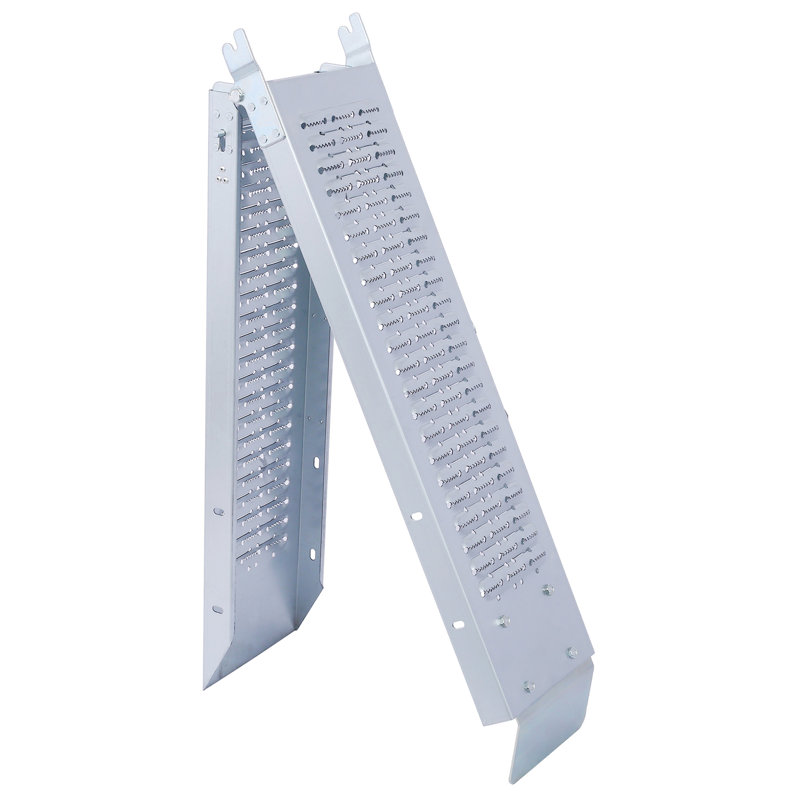 Paquet de 2 rampes de chargement, rampe pliante de 950 lb maximum pour accès aux motos et aux vélos, taille résistante et pratique de 63 po