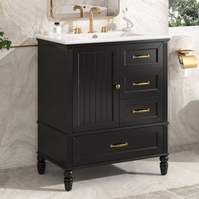 [Vidéo] Meuble-lavabo de 30 po avec lavabo