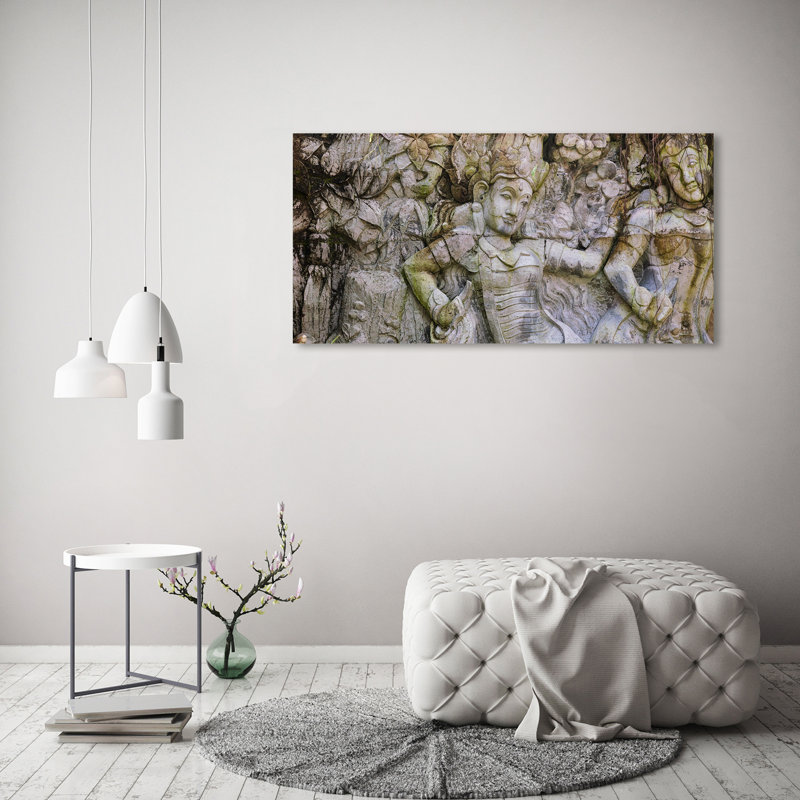 A Stone Sculpture - Wrapped Canvas Print
