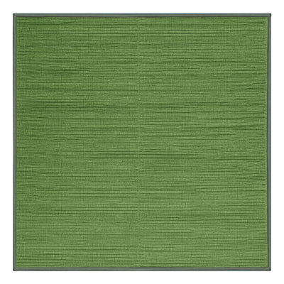 Machine Washable Solid Green Area Rug