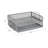 Mind Reader Stackable Paper Tray, Desktop Organizer, File Storage, Metal, 13.25"L x 9.75"W x 6.25"H, 2 Pieces, Silver-38407883