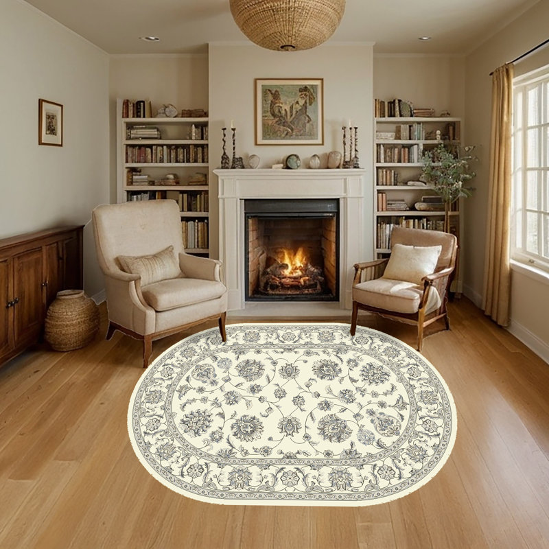 Attell Oriental Indoor Rug, Oval 6'7" x 9'6"