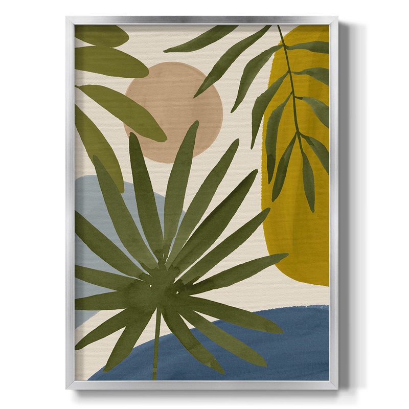 «What A Way To Spend The Day», reproduction encadrée, Toile avec cadre argenté, Pas de tapis