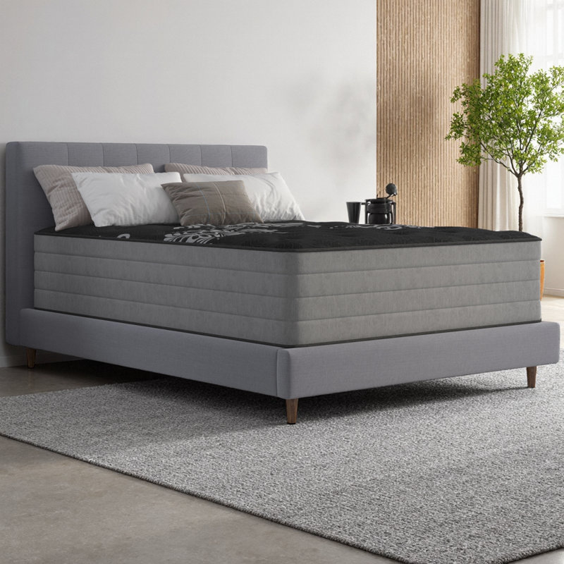14" Heavy Duty Cooling Mattress - Firm/Medium Plush Quilted with Infused Copper Gel Layer & Reinforced Coils for Cool, Undisturbed Sleep | Twin to King Sizes | Made in USA