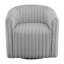 Fauteuil d'appoint pivotant à fonction demi-tonneau