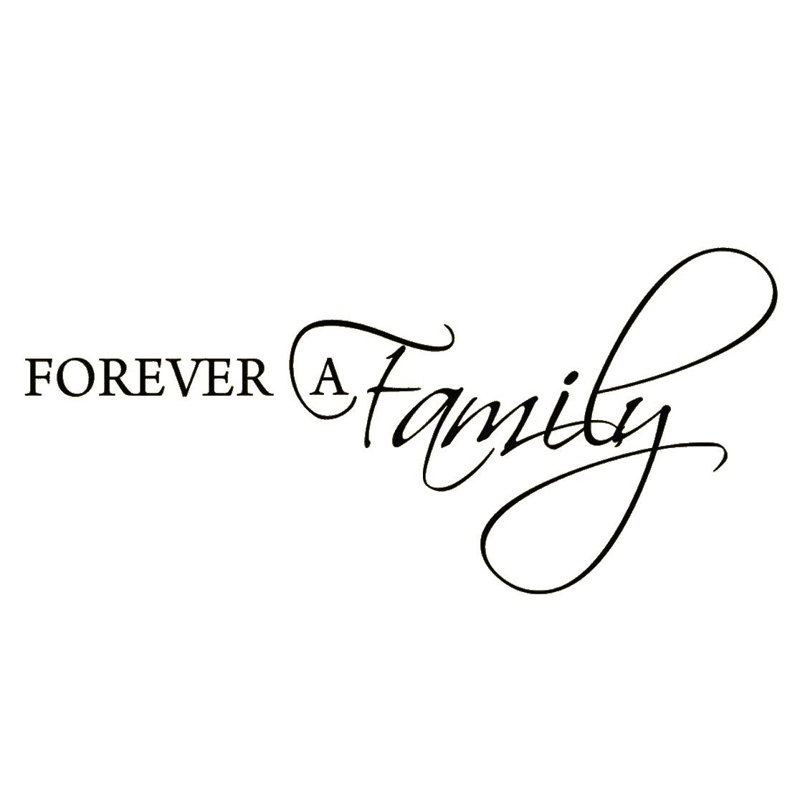 Adhésif décoratif « foreving a family » Du Bois, 20 po x 44 po