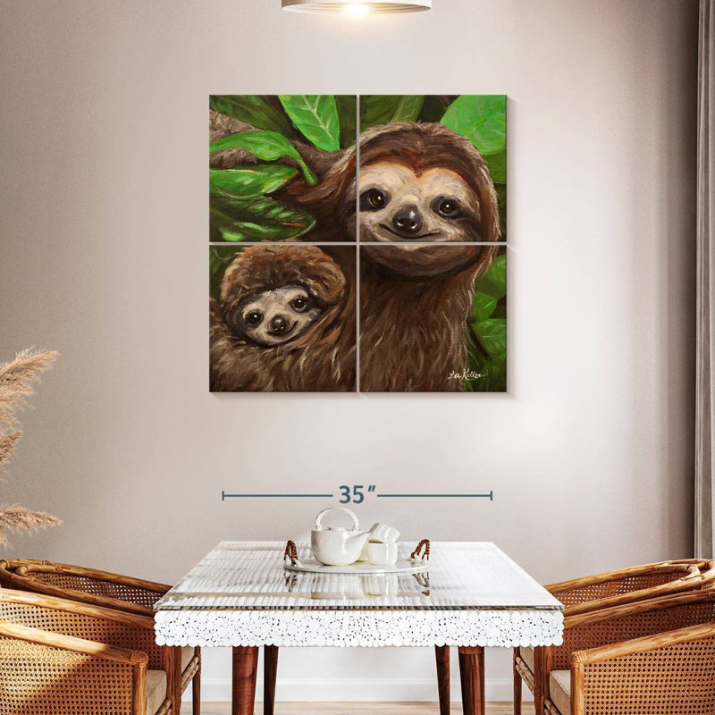 Brampt Sloth All Smiles, 38" H x 38" W