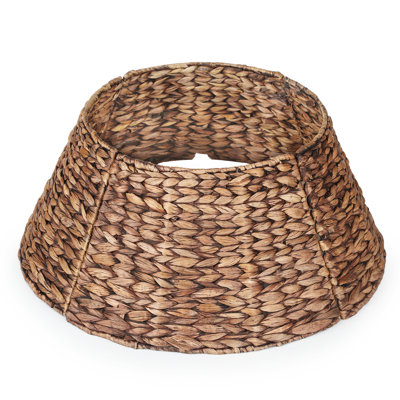 Collier pour arbre de Noël en osier 28 po YANGQIHome, brun délavé
