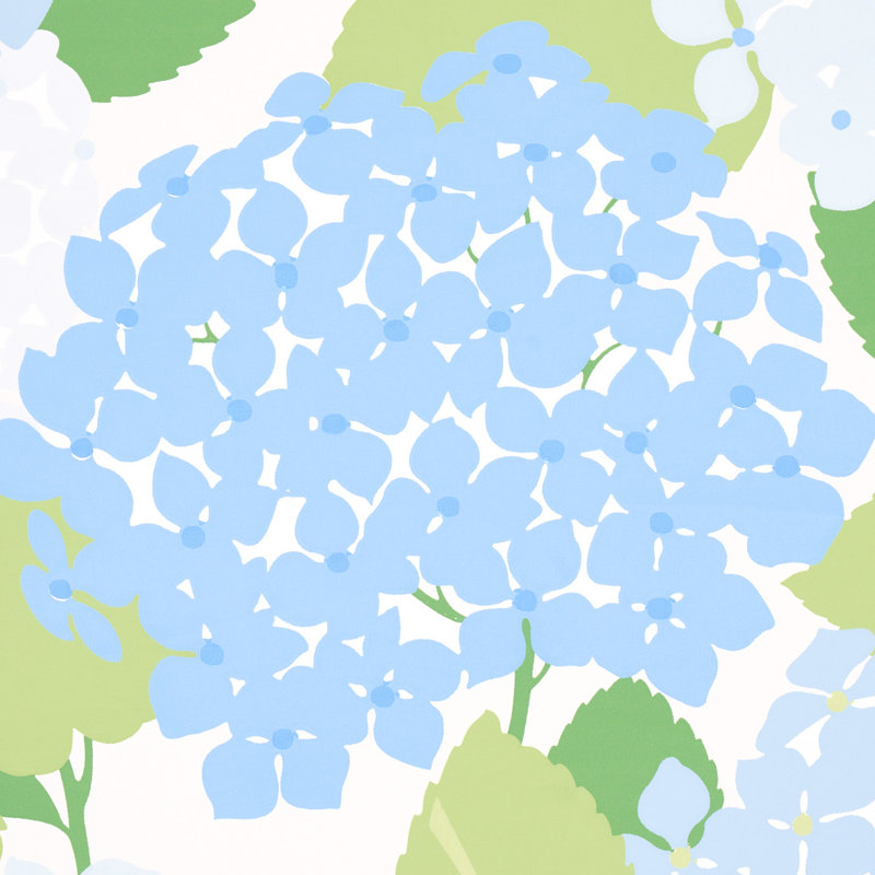 Papier peint hydrangées