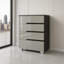 Skyline Modern 5-Piece Lacquer Bedroom Set with LED Headboard-1781000321