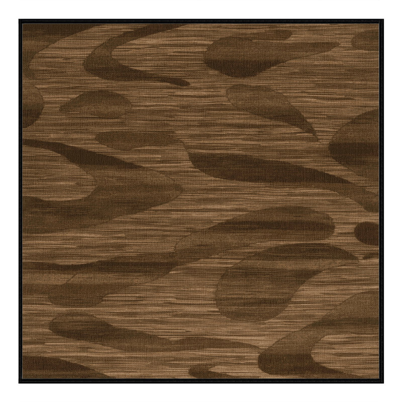 Tapis abstrait lavable à la machine, Carré 3 pi