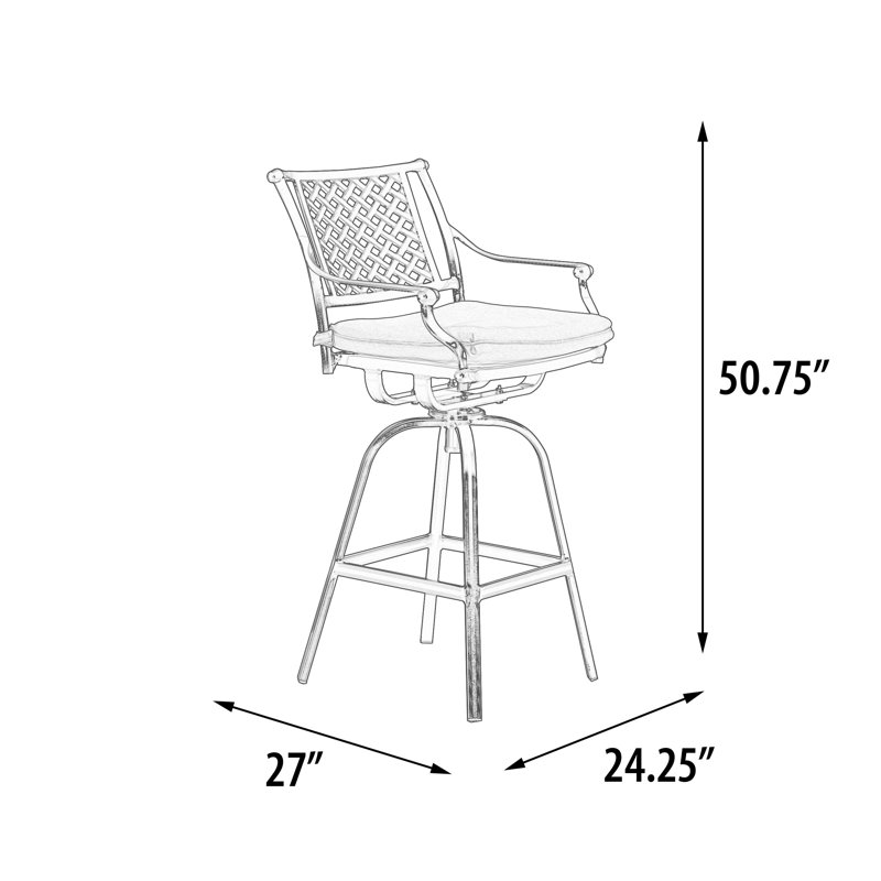 Table de bar et tabourets Adynn 