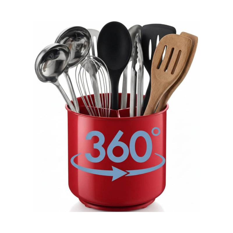 Plastic Round Utensil Crock