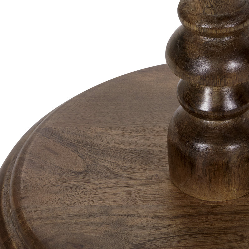 Carved Marble Top Side Table