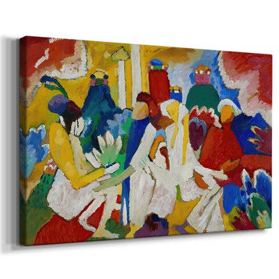 Improvisation 6 (African)-Wassily Kandinsky-Gallery Wrapped Canvas-1909