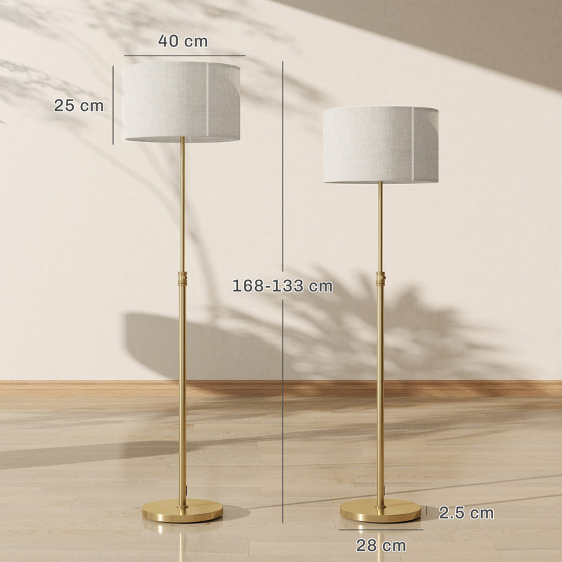 168cm Polished Traditional Floor Lamp