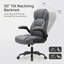 Fauteuil de direction ergonomique avec accoudoirs rabattables-1955742577