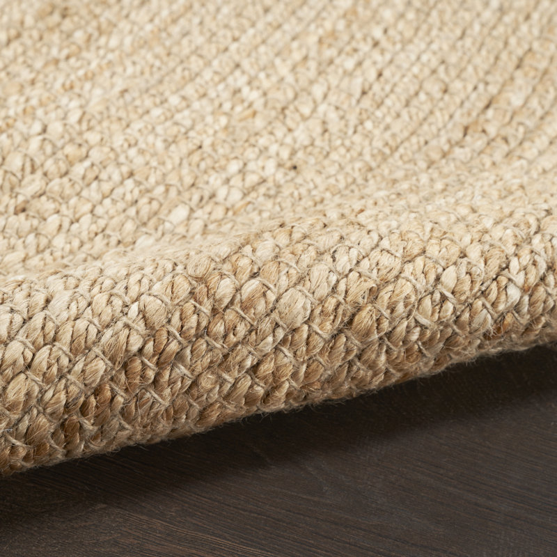 Gerri Solid Color Flatweave Area Rug, Runner 2'3" x 10', Beige