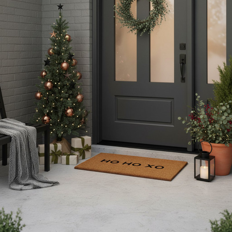 Tapis de porte antidérapant Edman, L 17 po x L 29 po