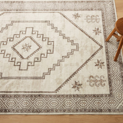 Oriental Machine Tufted Shag Area Rug