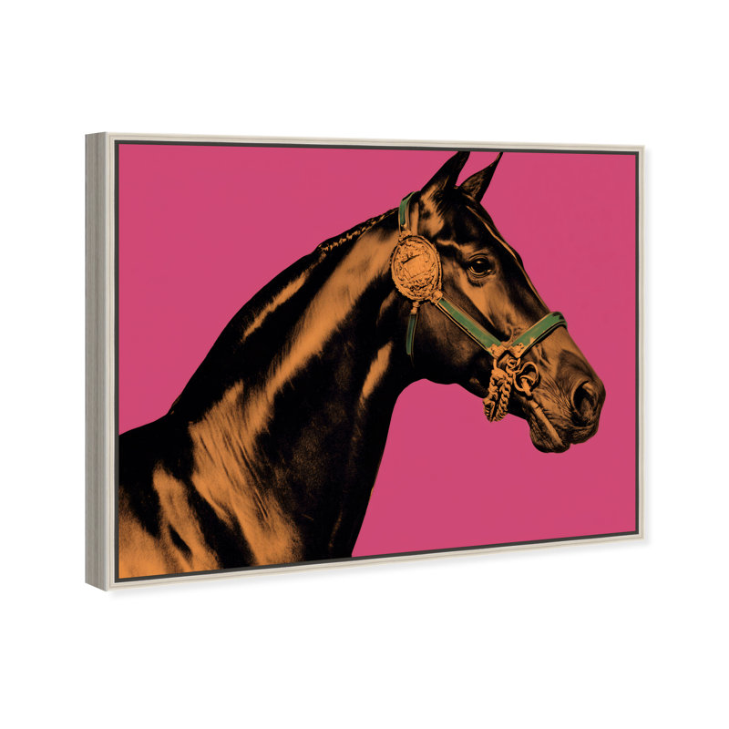 Hue Equine IV Print by Oliver Gal, 25"H x 21"W, Silver Floater Frame