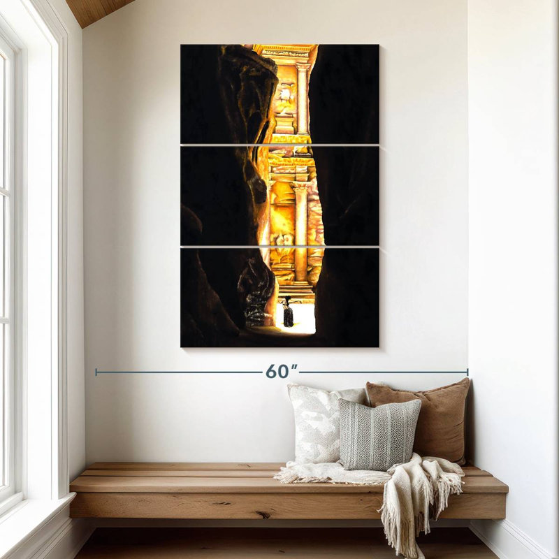 Masam Homage To Petra, 50" H x 32" W