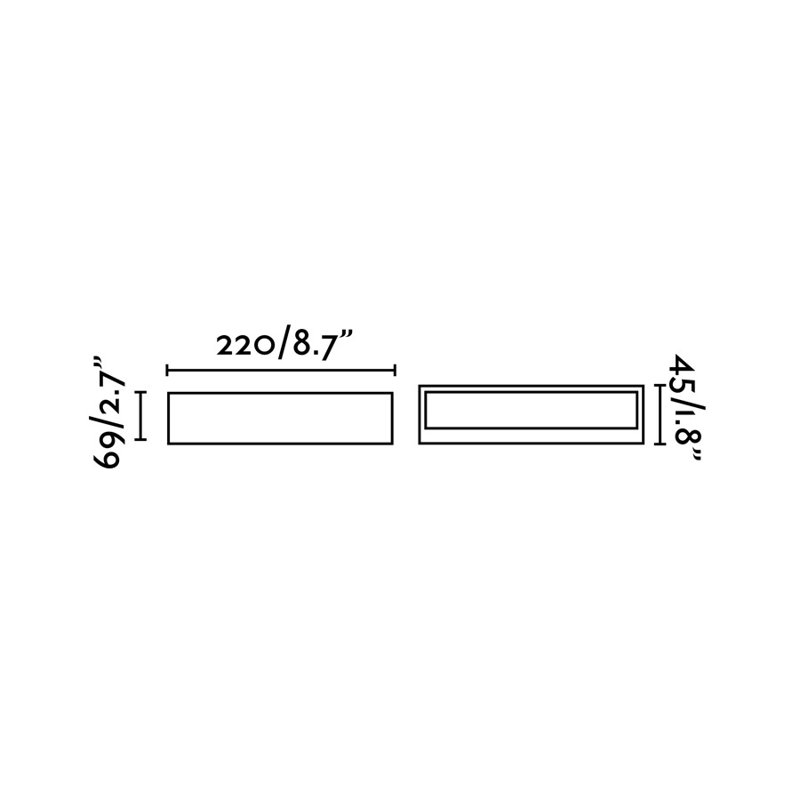 Cleaton Integrated LED Outdoor Flush Mount, Silver