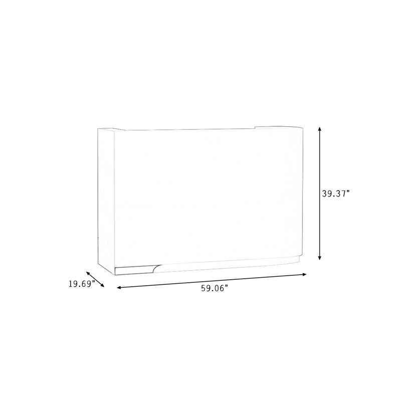 Bureau de réception rectangulaire Modern, R