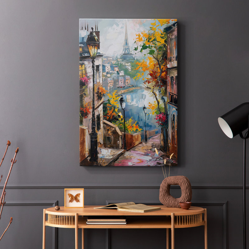 Série LANDSCAPES CCCCXCIX - Toile tendue avec châssis de qualité supérieure - Prêt à être accroché, H 18 po x l 12 po