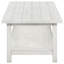 Table basse en bois blanc patiné avec tablette Castleton-2118746598