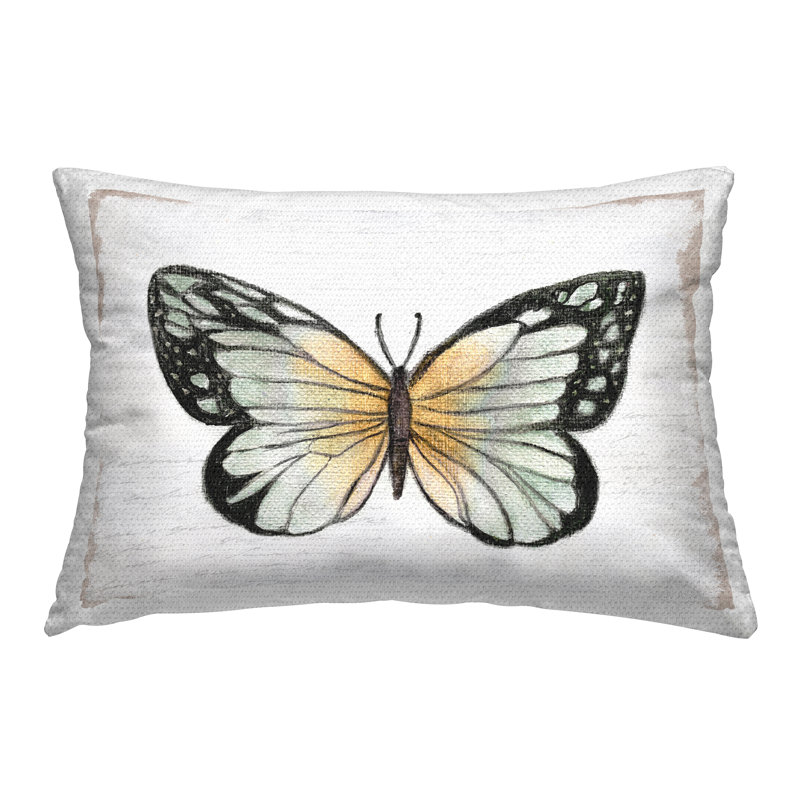 Coussin extérieur Monarch Butterfly Visage