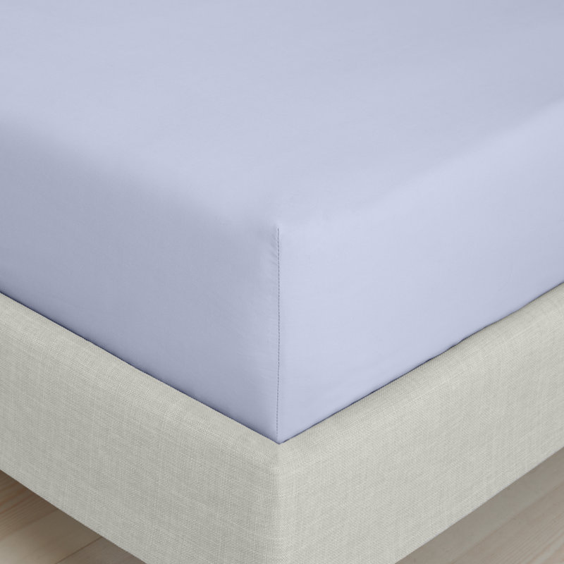 200 Thread Count 100% Cotton Extra Deep Fitted Sheet, Purple, Super King (6')