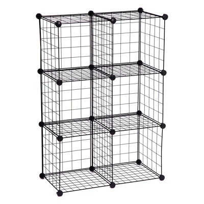 Modular 6-Cube Shelving Unit (43'' H X 29'' W X 14.5'' D)