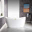 59'' x 28.75'' Freestanding Soaking Acrylic Bathtub-2083280148