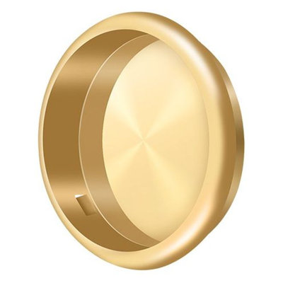 Deltana FP221RU5 Flush Pull; Round; 2-1/8" Diameter; Antique Brass Finish