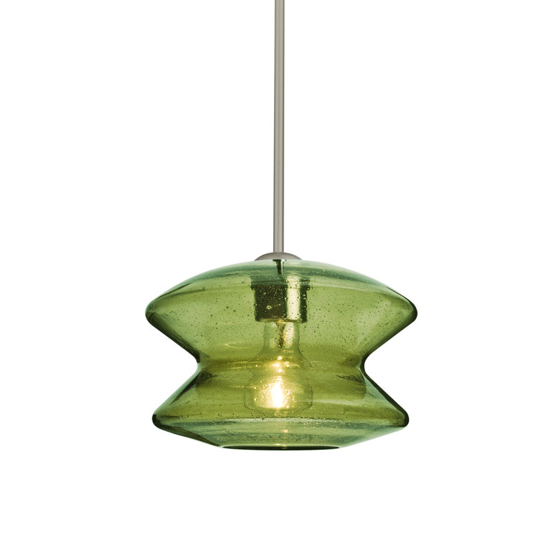 Luminaire suspendu géométrique 1 lumières simple Yara, Bronze, Mousse