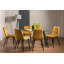 Avon Glass Top Metal Base Dining Table