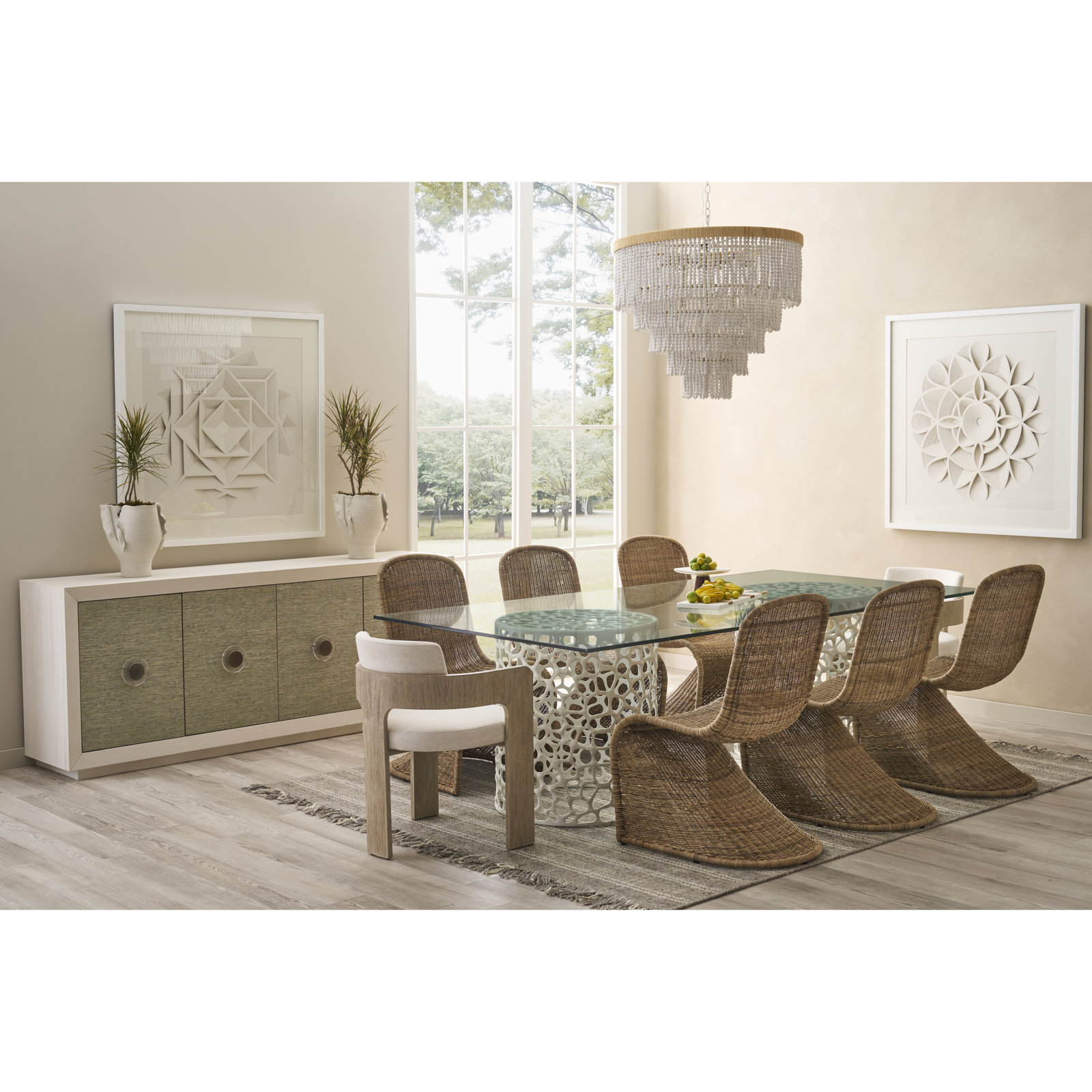 Westhampton 100'' Dining Table, White