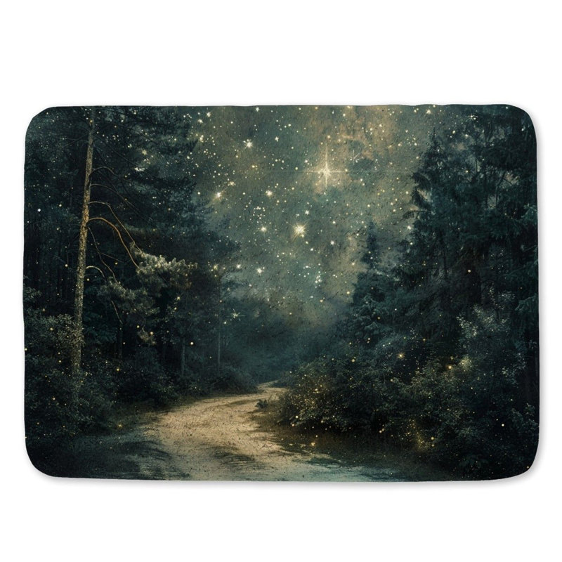 Abelone Microfiber / Microsuede Non-Slip Bath Mat, 17"W x 24"L
