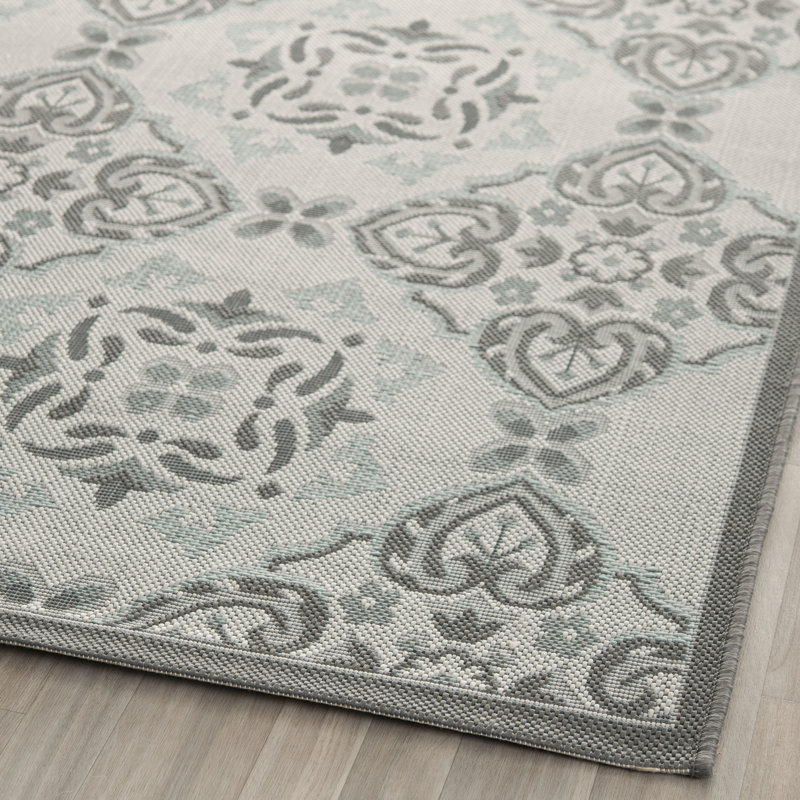 Tapis d'intérieur / extérieur à motif géométrique Pharrell Performance, Rectangle 5 pi 3 po x 7 pi 7 po