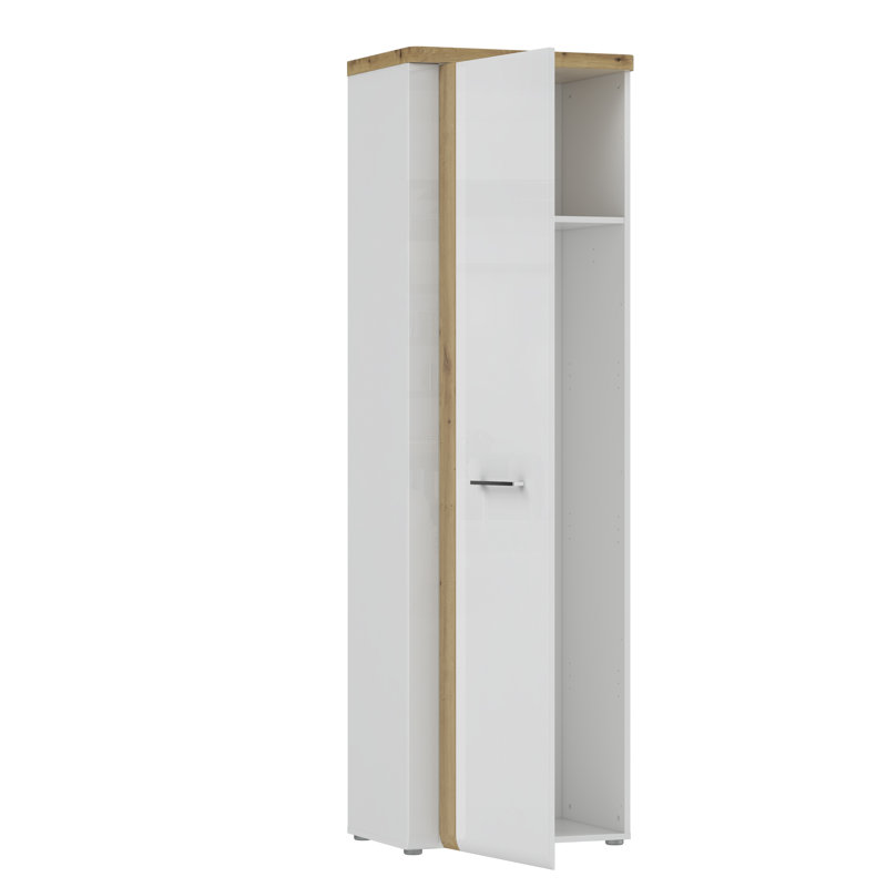 Malaki 1 Door Manufactured Wood Wardrobe