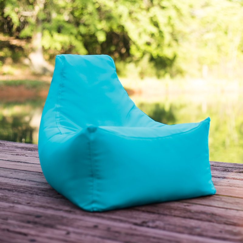 Juniper Jr Outdoor Kids Bean Bag Chair/ Childrens Garden Chair, Light Blue Sunbrella
